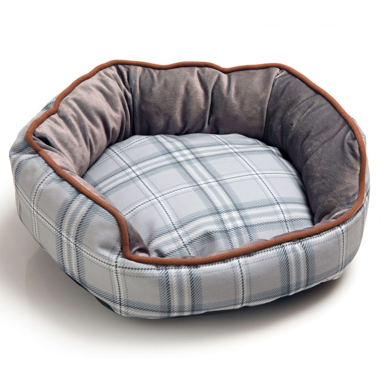Coș câine ELEGANCE GENTLE DOG, 60 diametru, gri - imagine 1