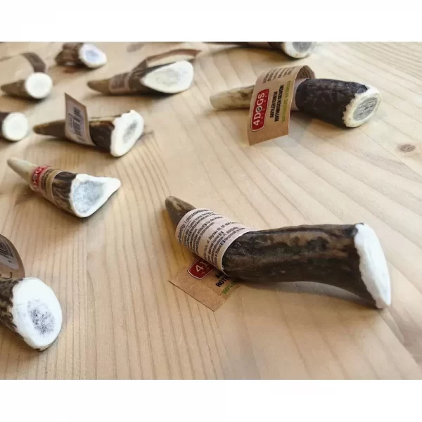 Recompensa Naturala de Ros pentru Caini din Coarne de Cerb Rosu L Easy