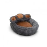 Culcus pentru catei model Labuta Yummy gri-maro