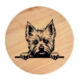 Tablou gravat pe lemn, caine rasa 'AUSTRALIAN TERRIER'