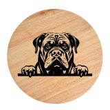 Tablou gravat pe lemn, caine rasa 'CANE CORSO MODEL 2'