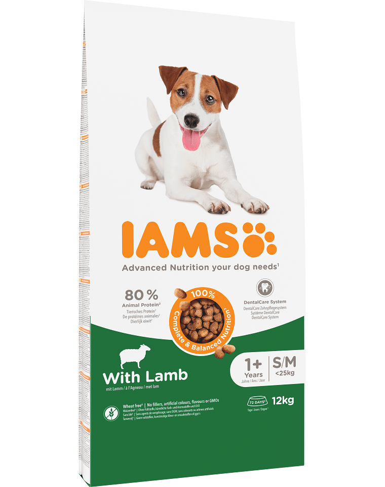 IAMS For Vitality Hrana uscata cu miel pentru cainii adulti de talie mica si medie 12 kg IAMS For Vitality Hrana uscata cu miel pentru cainii adulti de talie mare 12 kg - imagine 1