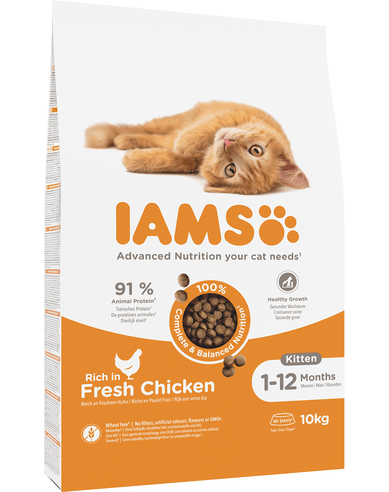 IAMS for Vitality Hrana uscata pentru pisoi, cu pui 10 kg IAMS for Vitality Hrana uscata pentru pisoi, cu pui 10 kg - imagine 1