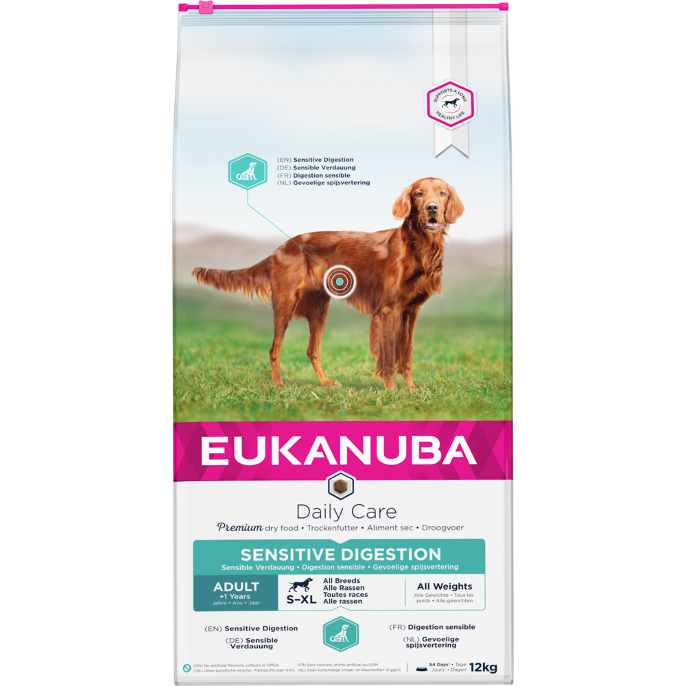 Hrana uscata Caine EUKANUBA Adult Sensitive Digestion Daily Care Chicken 12kg Hrana uscata Caine EUKANUBA  Adult Sensitive Digestion Daily Care Chicken 12kg - imagine 1