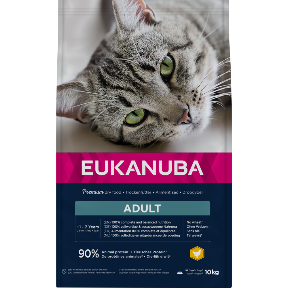 Hrana uscata Pisica EUKANUBA Adult Chicken & Liver 10kg Hrana uscata Pisica EUKANUBA  Adult Chicken & Liver 10kg - imagine 1