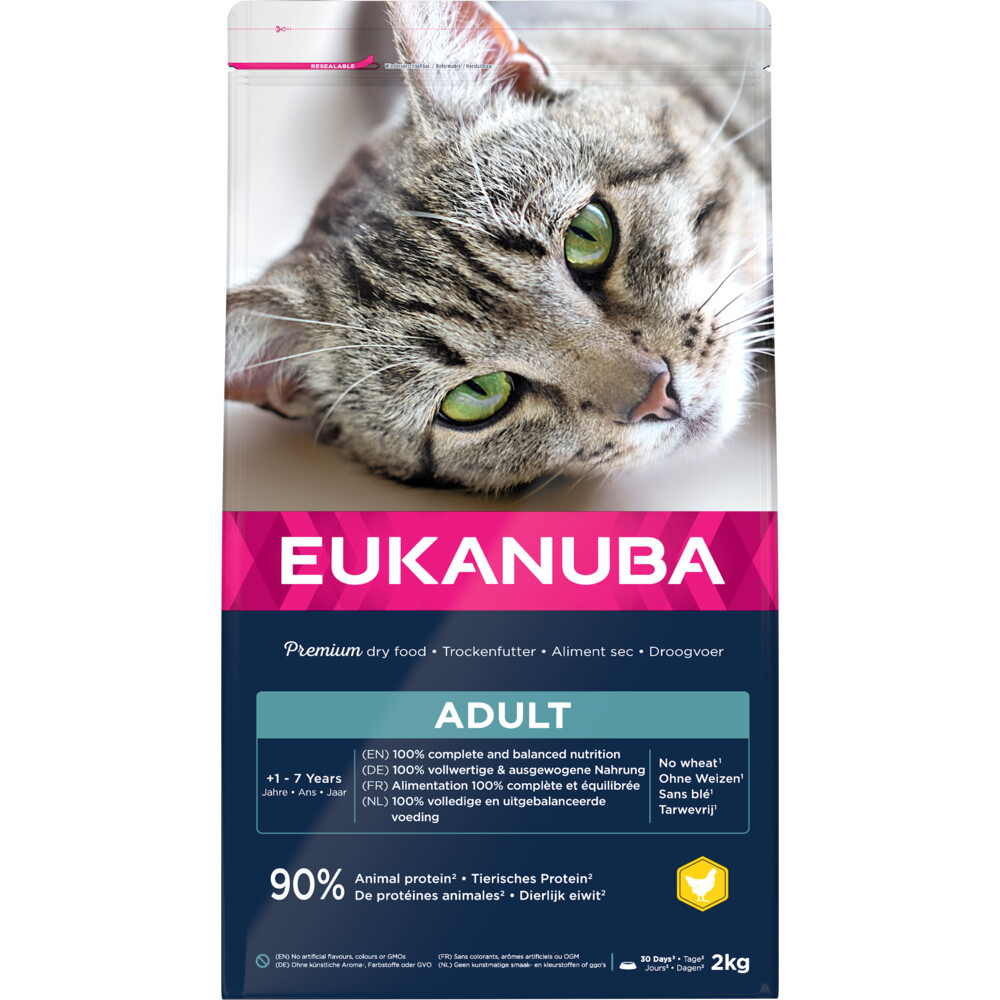Hrana uscata Pisica EUKANUBA Adult Chicken & Liver 2kg Hrana uscata Pisica EUKANUBA  Adult Chicken & Liver 2kg - imagine 1
