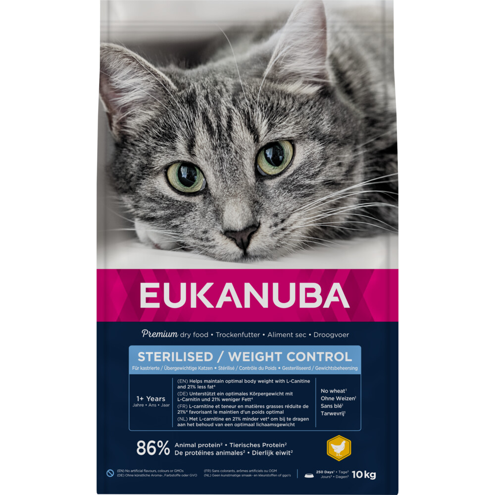 Hrana uscata Pisica EUKANUBA Adult Weight Control Chicken 10kg Hrana uscata Pisica EUKANUBA  Adult Weight Control Chicken 10kg - imagine 1