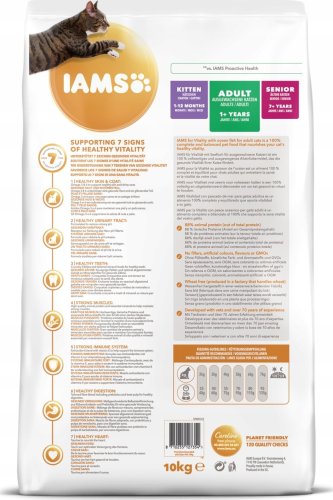 IAMS Hrană uscată pentru pisici adulte Vitality cu pește oceanic–10 kg-2