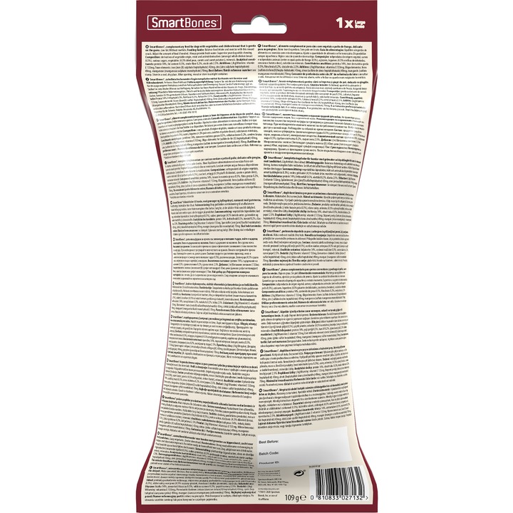 Recompese pentru caini SmartBones, Chicken Large, 1 buc-2 Recompese pentru caini SmartBones, Chicken Large, 1 buc - imagine 6