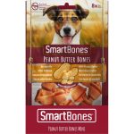 Recompese pentru caini SmartBones, PeanutButter Mini, 8 buc
